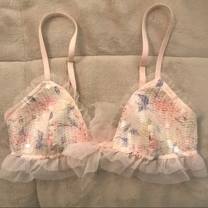 Victoria’s Secret Sequined Bralette with Tulle